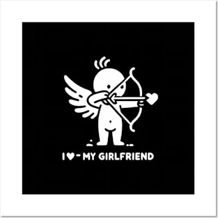 Cupid's Girlfriend Tee Posters and Art
